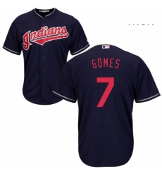 Mens Majestic Cleveland Indians 7 Yan Gomes Replica Navy Blue Alternate 1 Cool Base MLB Jersey Mens Majestic Cleveland Indians 7 Yan Gomes Replica Navy Blue Alternate 1 Cool Base MLB Jersey