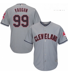 Mens Majestic Cleveland Indians 99 Ricky Vaughn Replica Grey Road Cool Base MLB Jersey Mens Majestic Cleveland Indians 99 Ricky Vaughn Replica Grey Road Cool Base MLB Jersey
