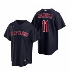 Mens Nike Cleveland Indians 11 Jose Ramirez Navy Alternate Stitched Baseball Jerse Mens Nike Cleveland Indians 11 Jose Ramirez Navy Alternate Stitched Baseball Jerse