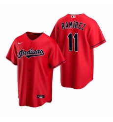 Mens Nike Cleveland Indians 11 Jose Ramirez Red Alternate Stitched Baseball Jerse Mens Nike Cleveland Indians 11 Jose Ramirez Red Alternate Stitched Baseball Jerse