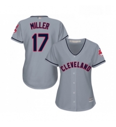 Womens Cleveland Indians 17 Brad Miller Replica Grey Road Cool Base Baseball Jersey Womens Cleveland Indians 17 Brad Miller Replica Grey Road Cool Base Baseball Jersey