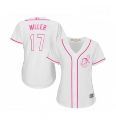 Womens Cleveland Indians 17 Brad Miller Replica White Fashion Cool Base Baseball Jersey Womens Cleveland Indians 17 Brad Miller Replica White Fashion Cool Base Baseball Jersey