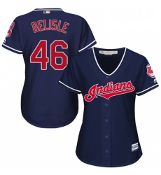 Womens Majestic Cleveland Indians 46 Matt Belisle Authentic Navy Blue Alternate 1 Cool Base MLB Jersey Womens Majestic Cleveland Indians 46 Matt Belisle Authentic Navy Blue Alternate 1 Cool Base MLB Jersey