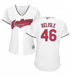 Womens Majestic Cleveland Indians 46 Matt Belisle Replica White Home Cool Base MLB Jersey Womens Majestic Cleveland Indians 46 Matt Belisle Replica White Home Cool Base MLB Jersey