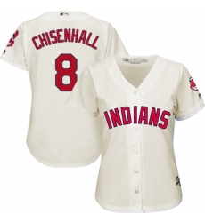 Womens Majestic Cleveland Indians 8 Lonnie Chisenhall Replica Cream Alternate 2 Cool Base MLB Jersey Womens Majestic Cleveland Indians 8 Lonnie Chisenhall Replica Cream Alternate 2 Cool Base MLB Jersey