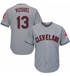 Youth Majestic Cleveland Indians 13 Omar Vizquel Authentic Grey Road Cool Base MLB Jersey Youth Majestic Cleveland Indians 13 Omar Vizquel Authentic Grey Road Cool Base MLB Jersey