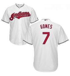 Youth Majestic Cleveland Indians 7 Yan Gomes Replica White Home Cool Base MLB Jersey Youth Majestic Cleveland Indians 7 Yan Gomes Replica White Home Cool Base MLB Jersey
