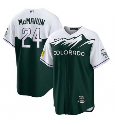 Men Colorado Rockies 24 Ryan McMahon 2022 Green City Connect Stitched Baseball Jerseys Men Colorado Rockies 24 Ryan McMahon 2022 Green City Connect Stitched Baseball Jerseys