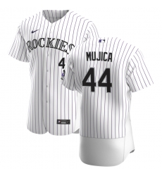 Men Colorado Rockies 44 Jose Mujica Men Nike White Home 2020 Flex Base Player MLB Jersey Men Colorado Rockies 44 Jose Mujica Men Nike White Home 2020 Flex Base Player MLB Jersey
