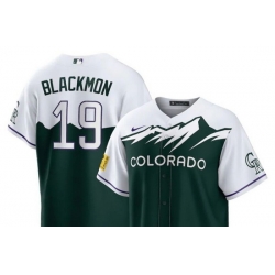 Men Nike Nike Colorado Rockies #19 Charlie Blackmon City Connect Stitched Baseball Jersey