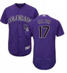 Mens Majestic Colorado Rockies 17 Todd Helton Purple Alternate Flex Base Authentic Collection MLB Jersey Mens Majestic Colorado Rockies 17 Todd Helton Purple Alternate Flex Base Authentic Collection MLB Jersey