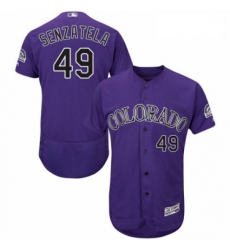 Mens Majestic Colorado Rockies 49 Antonio Senzatela Purple Alternate Flex Base Collection 2018 World Series Jersey Mens Majestic Colorado Rockies 49 Antonio Senzatela Purple Alternate Flex Base Collection 2018 World Series Jersey
