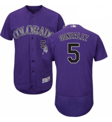Mens Majestic Colorado Rockies 5 Carlos Gonzalez Purple Alternate Flex Base Authentic Collection MLB Jersey Mens Majestic Colorado Rockies 5 Carlos Gonzalez Purple Alternate Flex Base Authentic Collection MLB Jersey