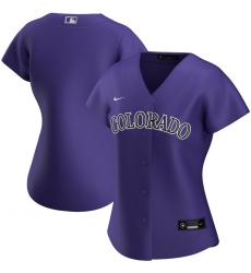 Colorado Rockies Nike Women Alternate 2020 MLB Team Jersey Purple Colorado Rockies Nike Women Alternate 2020 MLB Team Jersey Purple