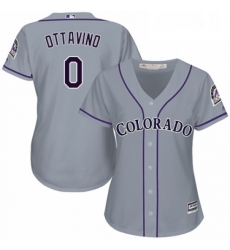 Womens Majestic Colorado Rockies 0 Adam Ottavino Replica Grey Road Cool Base MLB Jersey Womens Majestic Colorado Rockies 0 Adam Ottavino Replica Grey Road Cool Base MLB Jersey