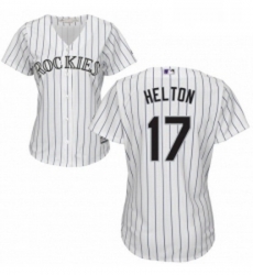 Womens Majestic Colorado Rockies 17 Todd Helton Authentic White Home Cool Base MLB Jersey Womens Majestic Colorado Rockies 17 Todd Helton Authentic White Home Cool Base MLB Jersey