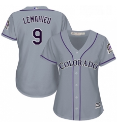 Womens Majestic Colorado Rockies 9 DJ LeMahieu Replica Grey Road Cool Base MLB Jersey Womens Majestic Colorado Rockies 9 DJ LeMahieu Replica Grey Road Cool Base MLB Jersey