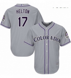 Youth Majestic Colorado Rockies 17 Todd Helton Authentic Grey Road Cool Base MLB Jersey Youth Majestic Colorado Rockies 17 Todd Helton Authentic Grey Road Cool Base MLB Jersey