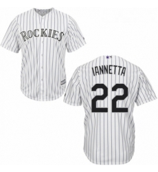 Youth Majestic Colorado Rockies 22 Chris Iannetta Authentic White Home Cool Base MLB Jersey Youth Majestic Colorado Rockies 22 Chris Iannetta Authentic White Home Cool Base MLB Jersey