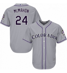 Youth Majestic Colorado Rockies 24 Ryan McMahon Replica Grey Road Cool Base MLB Jersey Youth Majestic Colorado Rockies 24 Ryan McMahon Replica Grey Road Cool Base MLB Jersey