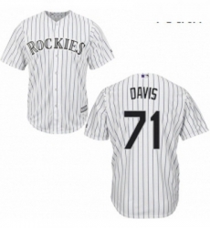 Youth Majestic Colorado Rockies 71 Wade Davis Authentic White Home Cool Base MLB Jersey Youth Majestic Colorado Rockies 71 Wade Davis Authentic White Home Cool Base MLB Jersey