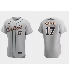 Men Detroit Tigers 17 Austin Meadows Grey Flex Base Stitched Jersey Men Detroit Tigers 17 Austin Meadows Grey Flex Base Stitched Jersey