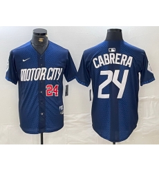 Men Detroit Tigers 24 Miguel Cabrera 2024 Navy City Connect Cool Base Limited Stitched jerseys 1 Men Detroit Tigers 24 Miguel Cabrera 2024 Navy City Connect Cool Base Limited Stitched jerseys 1