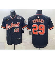 Men Detroit Tigers  29 Tarik Skubal Navy 2026 Alternate USA 250  Patch Vapor Premier Limited Stitched Baseball Jersey