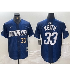Men Detroit Tigers 33 Colt Keith 2024 Navy City Connect Cool Base Limited Stitched Jersey 2 Men Detroit Tigers 33 Colt Keith 2024 Navy City Connect Cool Base Limited Stitched Jersey 2