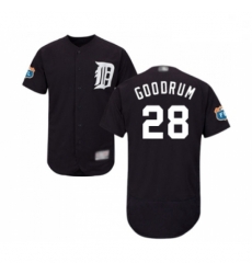 Mens Detroit Tigers 28 Niko Goodrum Navy Blue Alternate Flex Base Authentic Collection Baseball Jersey Mens Detroit Tigers 28 Niko Goodrum Navy Blue Alternate Flex Base Authentic Collection Baseball Jersey