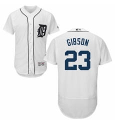 Mens Majestic Detroit Tigers 23 Kirk Gibson White Home Flex Base Authentic Collection MLB Jersey Mens Majestic Detroit Tigers 23 Kirk Gibson White Home Flex Base Authentic Collection MLB Jersey