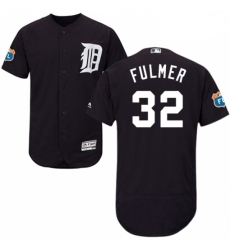 Mens Majestic Detroit Tigers 32 Michael Fulmer Navy Blue Flexbase Authentic Collection MLB Jersey Mens Majestic Detroit Tigers 32 Michael Fulmer Navy Blue Flexbase Authentic Collection MLB Jersey