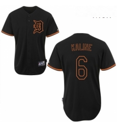 Mens Majestic Detroit Tigers 6 Al Kaline Authentic Black Fashion MLB Jersey Mens Majestic Detroit Tigers 6 Al Kaline Authentic Black Fashion MLB Jersey