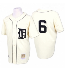 Mens Mitchell and Ness 1968 Detroit Tigers 6 Al Kaline Replica Cream Throwback MLB Jersey Mens Mitchell and Ness 1968 Detroit Tigers 6 Al Kaline Replica Cream Throwback MLB Jersey