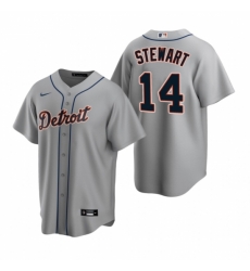 Mens Nike Detroit Tigers 14 Christin Stewart Gray Road Stitched Baseball Jersey Mens Nike Detroit Tigers 14 Christin Stewart Gray Road Stitched Baseball Jersey