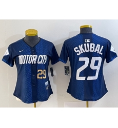 Women Detroit Tigers 29 Tarik Skubal 2024 Navy City Connect Cool Base Limited Stitched Baseball Jersey 1 Women Detroit Tigers 29 Tarik Skubal 2024 Navy City Connect Cool Base Limited Stitched Baseball Jersey 1