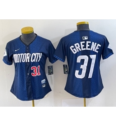 Women Detroit Tigers 31 Riley Greene 2024 Navy City Connect Cool Base Limited Stitched jerseys 3 Women Detroit Tigers 31 Riley Greene 2024 Navy City Connect Cool Base Limited Stitched jerseys 3