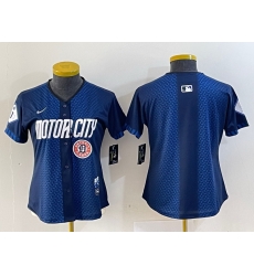 Women Detroit Tigers Blank 2024 Navy City Connect Cool Base Limited Stitched Baseball Jersey 2 Women Detroit Tigers Blank 2024 Navy City Connect Cool Base Limited Stitched Baseball Jersey 2