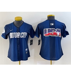 Women Detroit Tigers Team Big Logo 2024 Navy City Connect Cool Base Limited Stitched Baseball Jersey 001 Women Detroit Tigers Team Big Logo 2024 Navy City Connect Cool Base Limited Stitched Baseball Jersey 001
