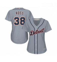 Womens Detroit Tigers 38 Tyson Ross Replica Grey Road Cool Base Baseball Jersey Womens Detroit Tigers 38 Tyson Ross Replica Grey Road Cool Base Baseball Jersey