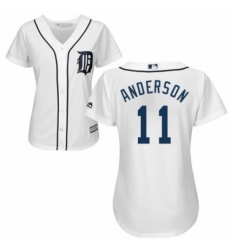 Womens Majestic Detroit Tigers 11 Sparky Anderson Authentic White Home Cool Base MLB Jersey Womens Majestic Detroit Tigers 11 Sparky Anderson Authentic White Home Cool Base MLB Jersey