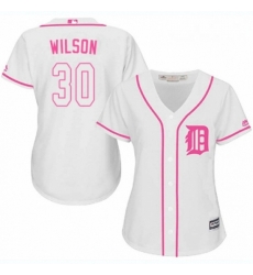 Womens Majestic Detroit Tigers 30 Alex Wilson Replica White Fashion Cool Base MLB Jersey Womens Majestic Detroit Tigers 30 Alex Wilson Replica White Fashion Cool Base MLB Jersey