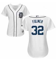 Womens Majestic Detroit Tigers 32 Michael Fulmer Replica White Home Cool Base MLB Jersey Womens Majestic Detroit Tigers 32 Michael Fulmer Replica White Home Cool Base MLB Jersey