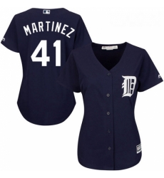 Womens Majestic Detroit Tigers 41 Victor Martinez Authentic Navy Blue Alternate Cool Base MLB Jersey Womens Majestic Detroit Tigers 41 Victor Martinez Authentic Navy Blue Alternate Cool Base MLB Jersey