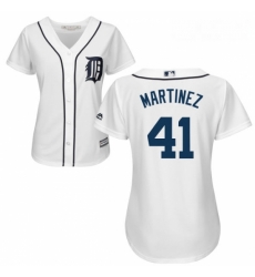 Womens Majestic Detroit Tigers 41 Victor Martinez Authentic White Home Cool Base MLB Jersey Womens Majestic Detroit Tigers 41 Victor Martinez Authentic White Home Cool Base MLB Jersey