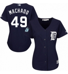 Womens Majestic Detroit Tigers 49 Dixon Machado Replica Navy Blue Alternate Cool Base MLB Jersey Womens Majestic Detroit Tigers 49 Dixon Machado Replica Navy Blue Alternate Cool Base MLB Jersey