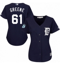 Womens Majestic Detroit Tigers 61 Shane Greene Authentic Navy Blue Alternate Cool Base MLB Jersey Womens Majestic Detroit Tigers 61 Shane Greene Authentic Navy Blue Alternate Cool Base MLB Jersey