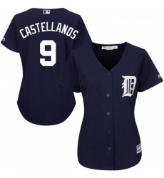 Womens Majestic Detroit Tigers 9 Nick Castellanos Authentic Navy Blue Alternate Cool Base MLB Jersey Womens Majestic Detroit Tigers 9 Nick Castellanos Authentic Navy Blue Alternate Cool Base MLB Jersey