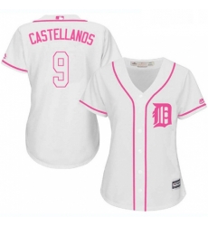 Womens Majestic Detroit Tigers 9 Nick Castellanos Replica White Fashion Cool Base MLB Jersey Womens Majestic Detroit Tigers 9 Nick Castellanos Replica White Fashion Cool Base MLB Jersey