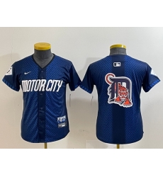 Youth Detroit Tigers Team Big Logo 2024 Navy City Connect Cool Base Limited Stitched jerseys 4 Youth Detroit Tigers Team Big Logo 2024 Navy City Connect Cool Base Limited Stitched jerseys 4